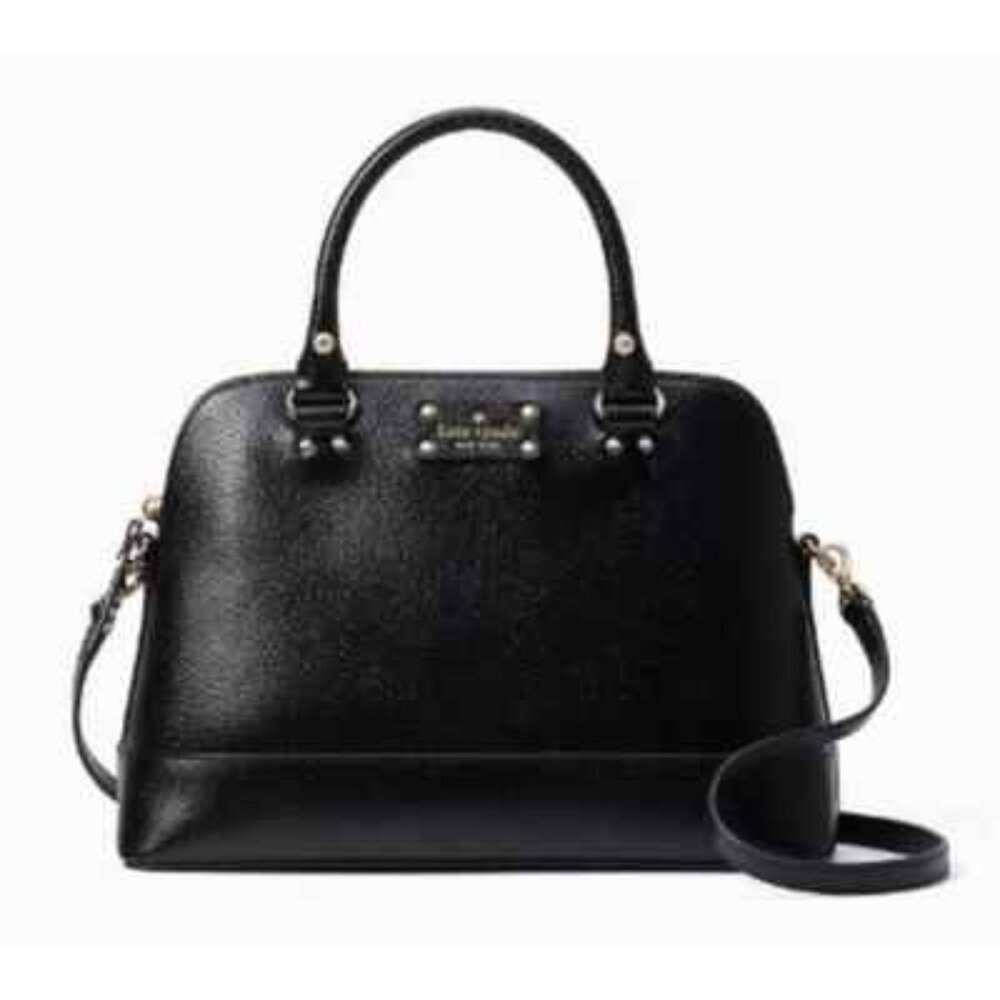 Kate Spade Wellesley Small Rachelle Satchel Black Crossbody Strap